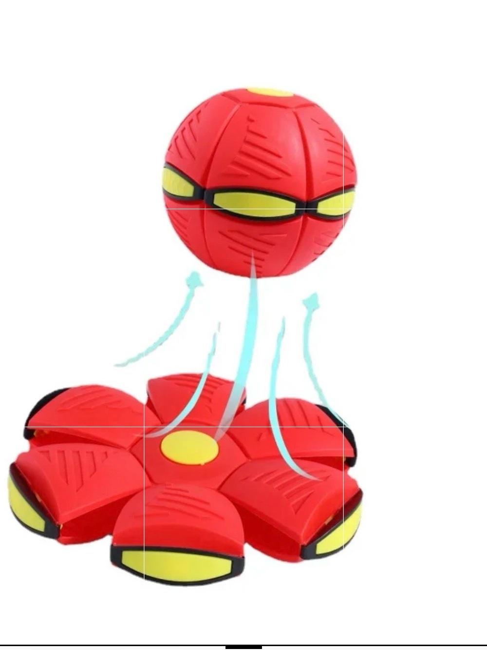 Phlat Balla unique toy that transforms from a flying disc to lighted ball